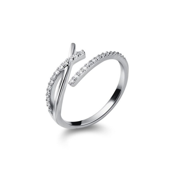 Dame ring D1535 sølv