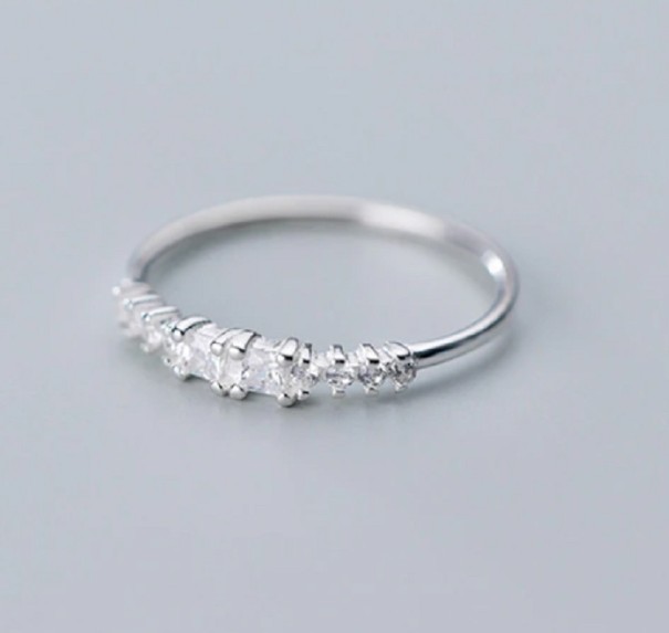 Dame ring D1607 hvid 6