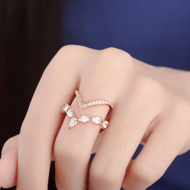 Dame ring D1989 gammelrosa