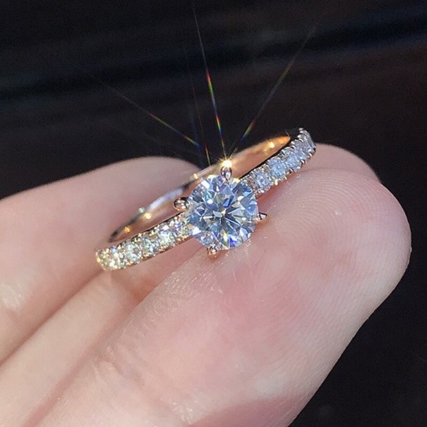Dame ring D2487 gammelrosa 10