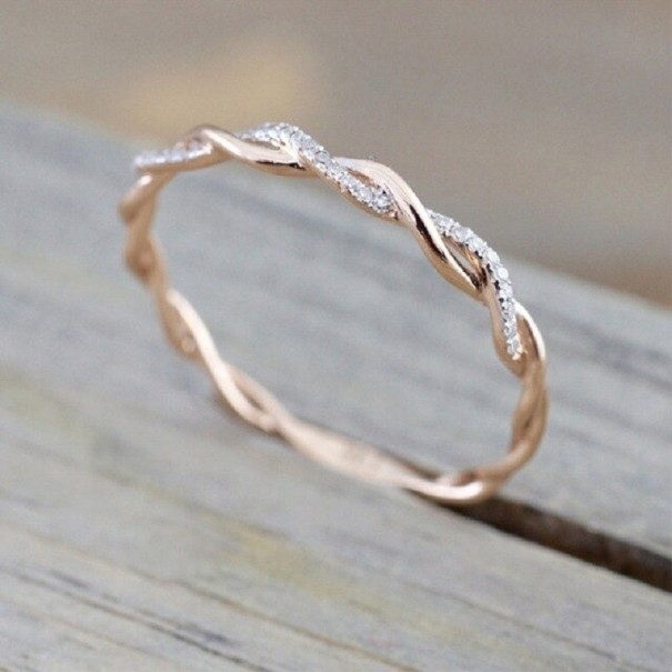 Dame ring D2521 gammelrosa 8