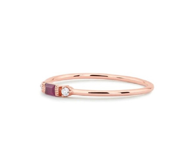 Dame ring D2749 gammelrosa 10
