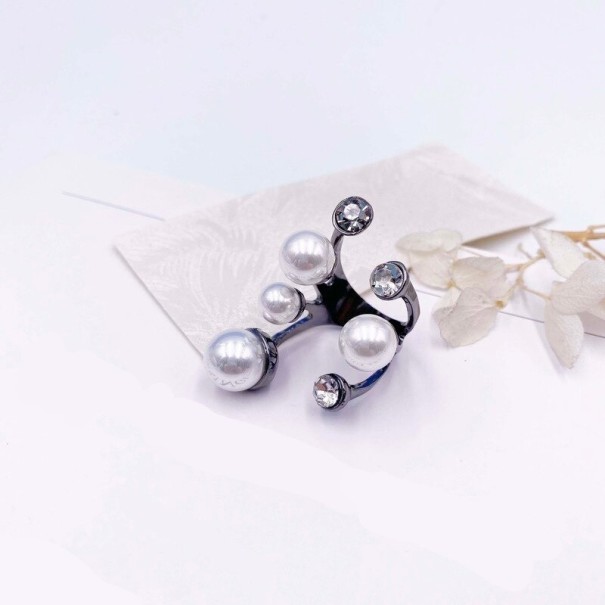 Dame ring D2763 sort