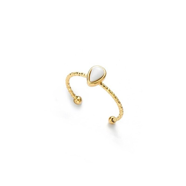 Dame ring D2767 hvid