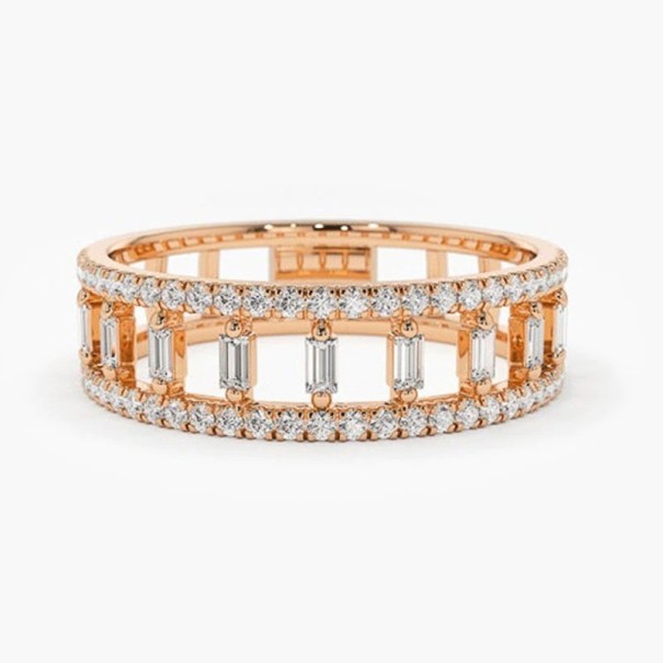 Dame ring D2933 gammelrosa 6