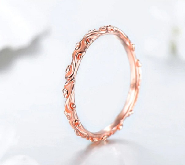 Dame ring D904 gammelrosa 6