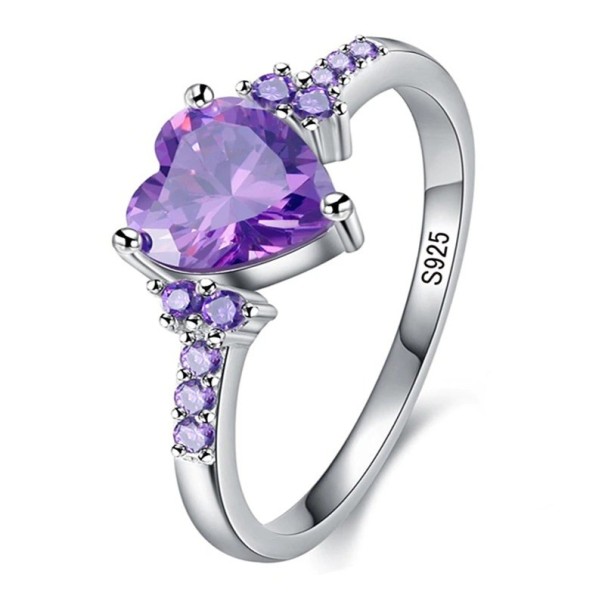 Dame ring med hjerte D1436 10