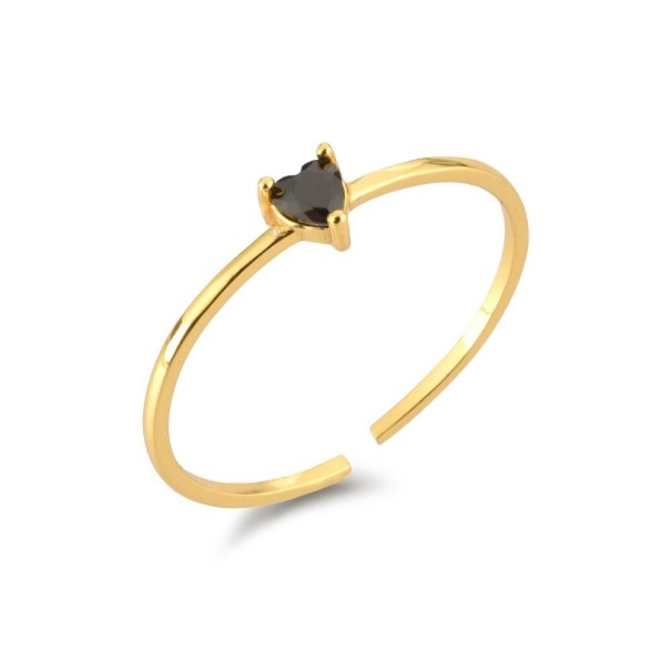 Dame ring med hjerte D1689 1