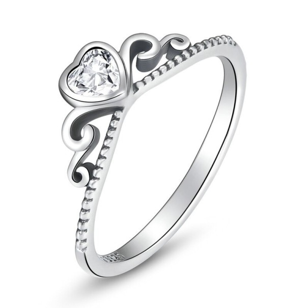 Dame ring med hjerte D1893 8