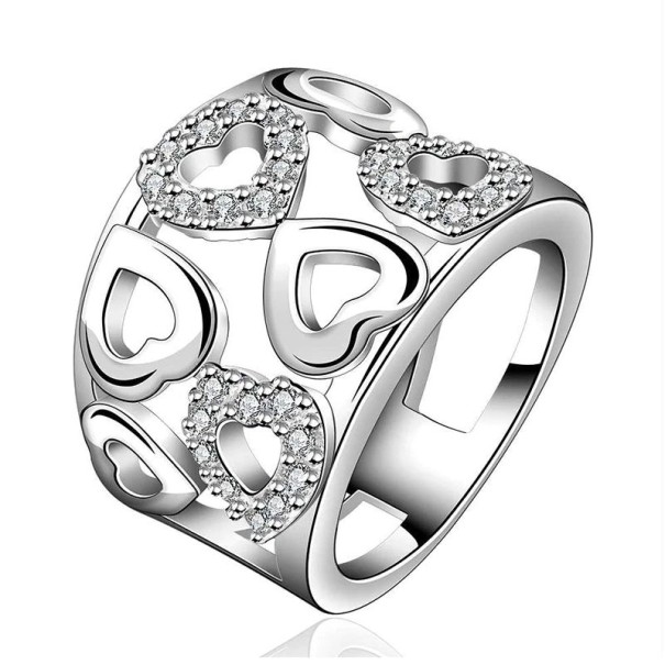 Dame ring med hjerte D1927 7