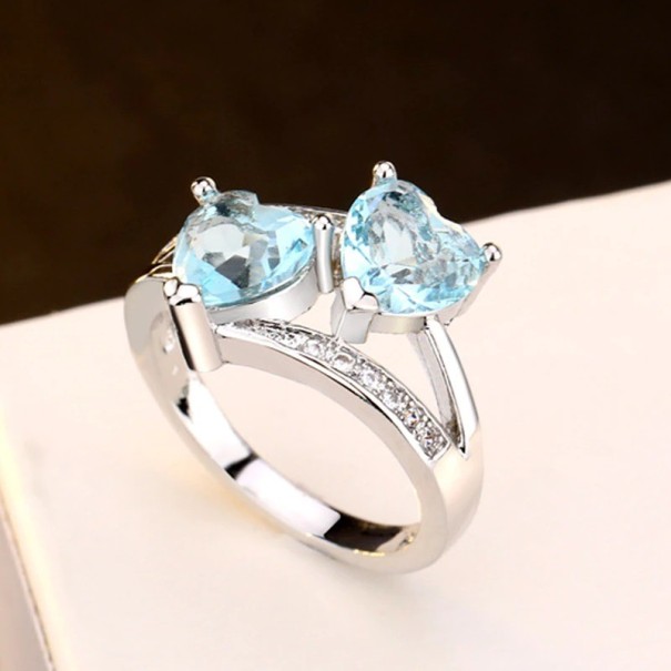 Dame ring med hjerte D2074 6 2