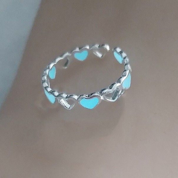 Dame ring med hjerte D2396 1