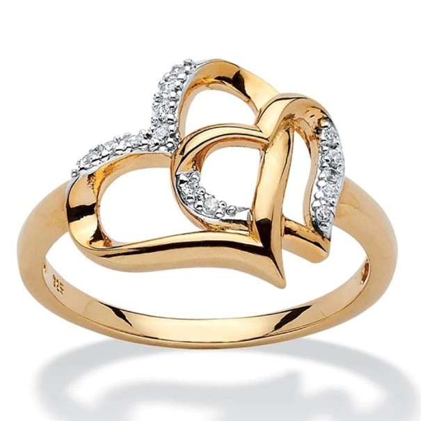 Dame ring med hjerte D2770 7 1