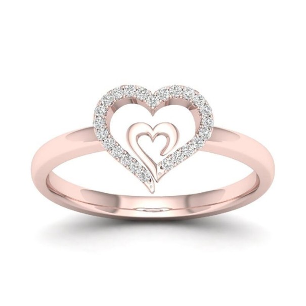 Dame ring med hjerte D2770 8 2
