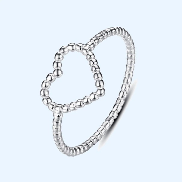 Dame ring med hjerte D2846 6