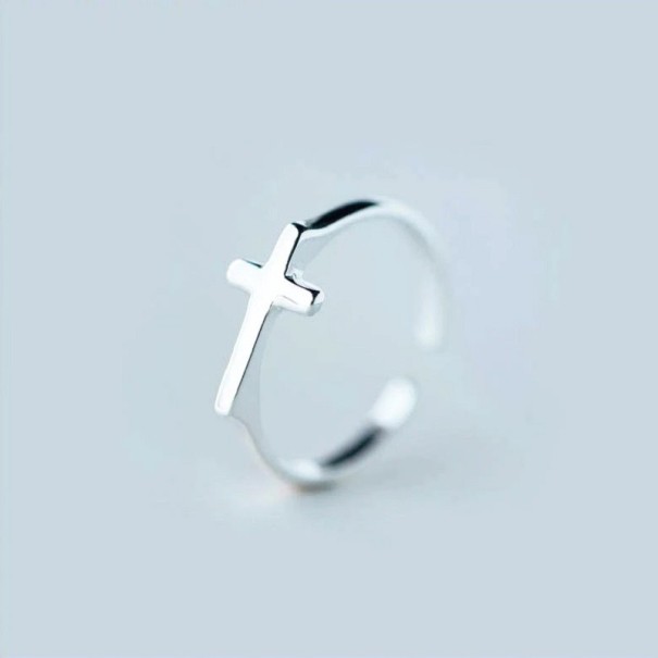 Dame ring med kors D1499 1