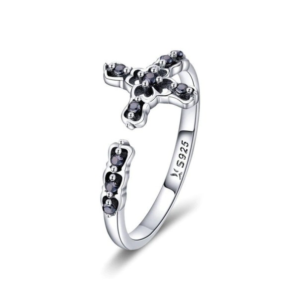 Dame ring med kors D2062 1