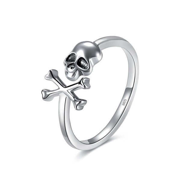 Dame ring med kranium 6