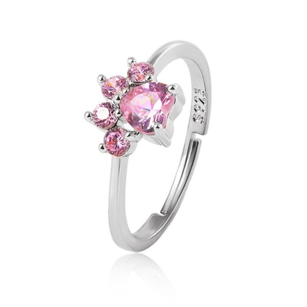 Dame ring med poteaftryk D2871 sølv
