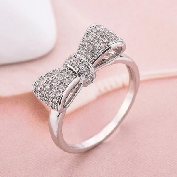 Dame ring med sløjfe D2865 10
