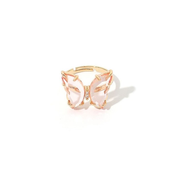 Dame ring med sommerfugl D2587 2