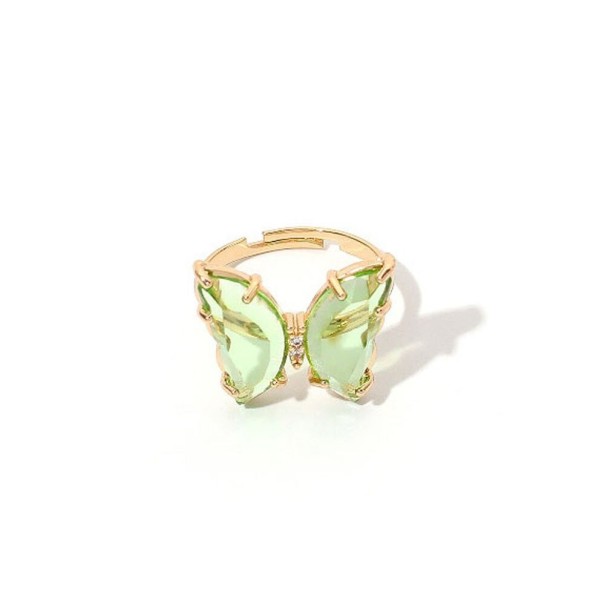 Dame ring med sommerfugl D2587 5