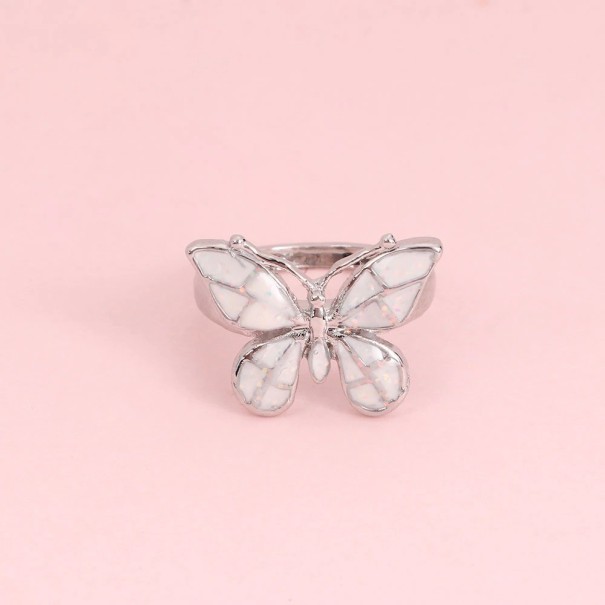 Dame ring med sommerfugl D2977 7