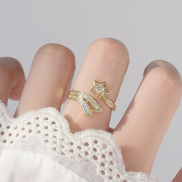 Dame ring med stjerne D1661 1