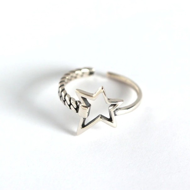 Dame ring med stjerne D2914 1