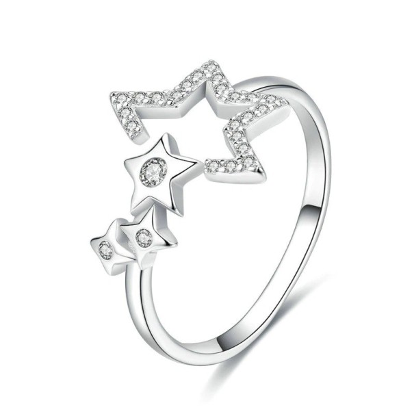 Dame ring med stjerner D2029 1