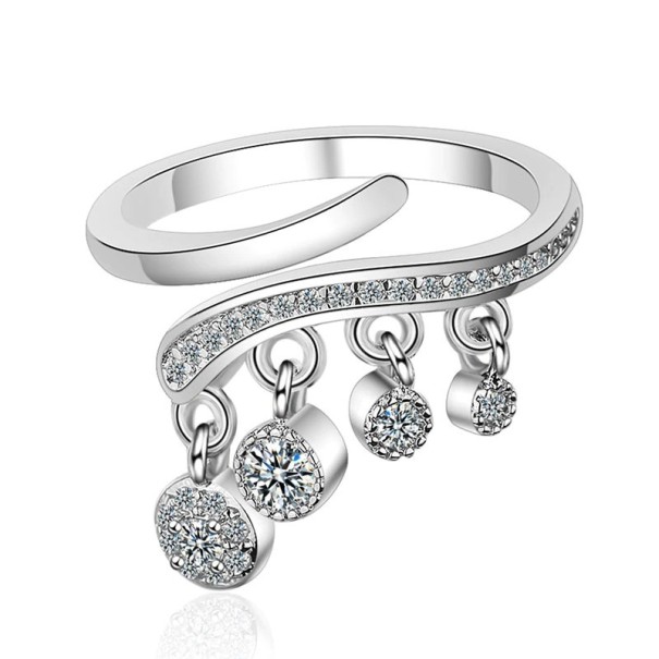 Dame ring med zirkoner D942 1