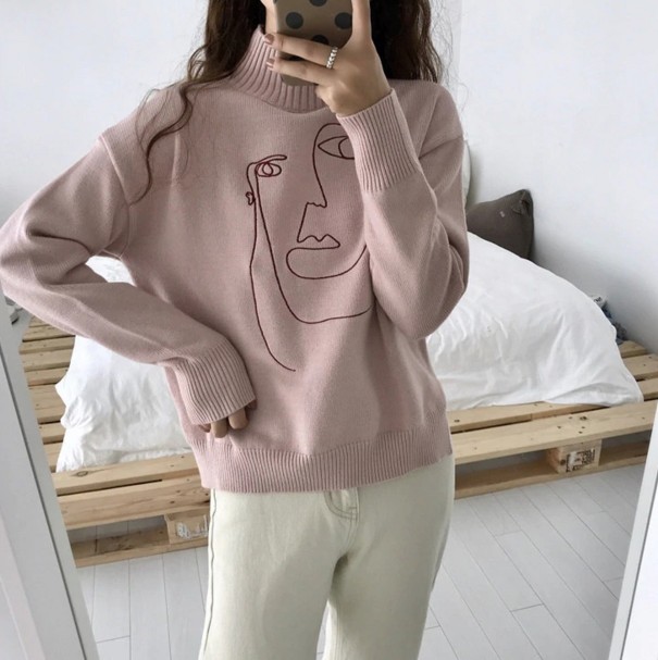 Dame rullekrave A2358 rosa