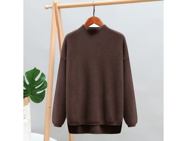 Dame rullekrave G293 brun