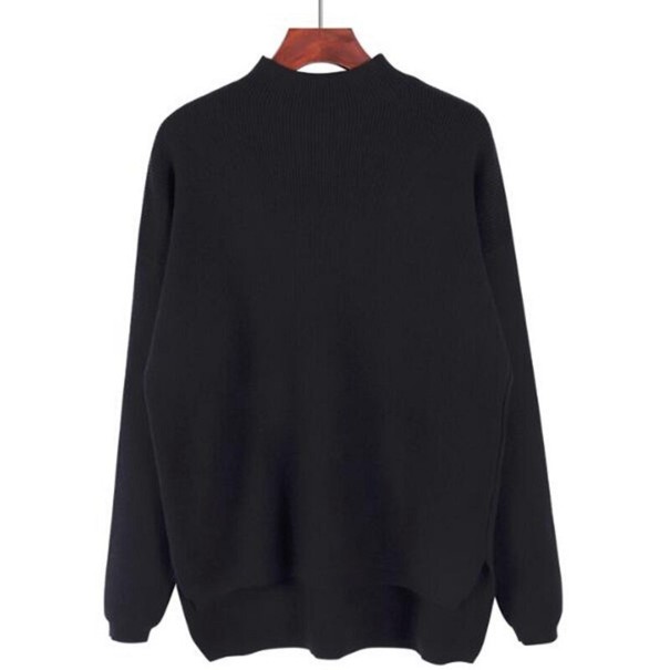 Dame rullekrave G293 sort