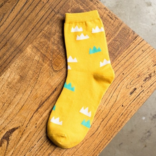 Dame sokker med billeder i bomuld 1