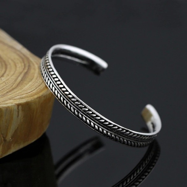 Dame solid åben armbånd 1
