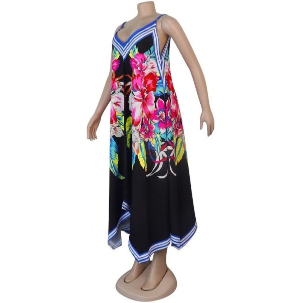 Dame sommer maxikjole P746 M 2