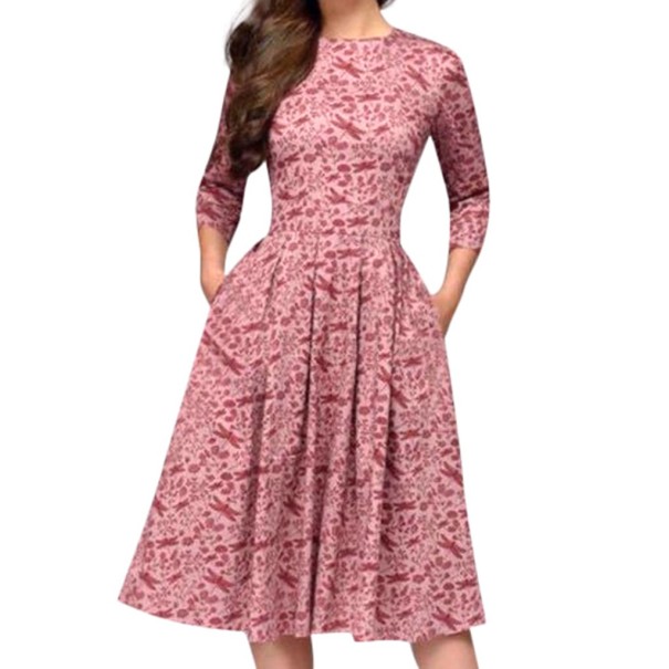 Dame sommerkjole Anna rosa XL