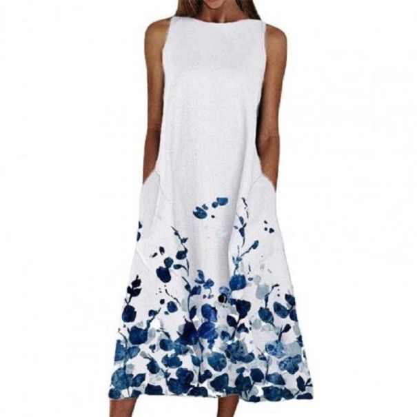 Dame sommerkjole P1168 hvid M