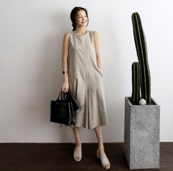 Dame sommeroveralls A2077 grå XS