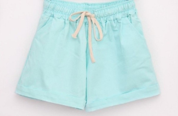 Dame sommershorts J3265 lyseblå