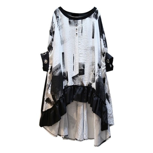 Dame sommertop, asymmetrisk 1