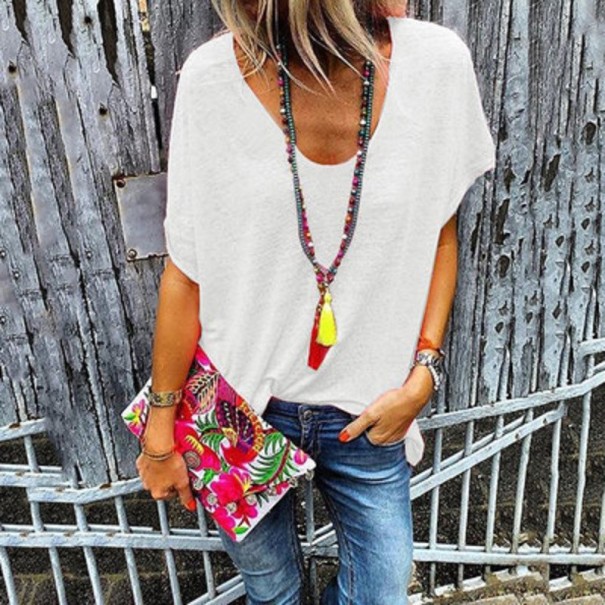 Dame sommertop B178 hvid 3XL