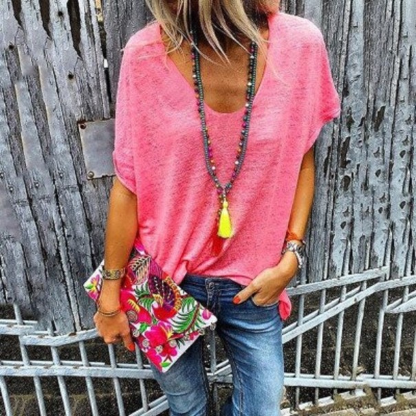Dame sommertop B178 rosa XL
