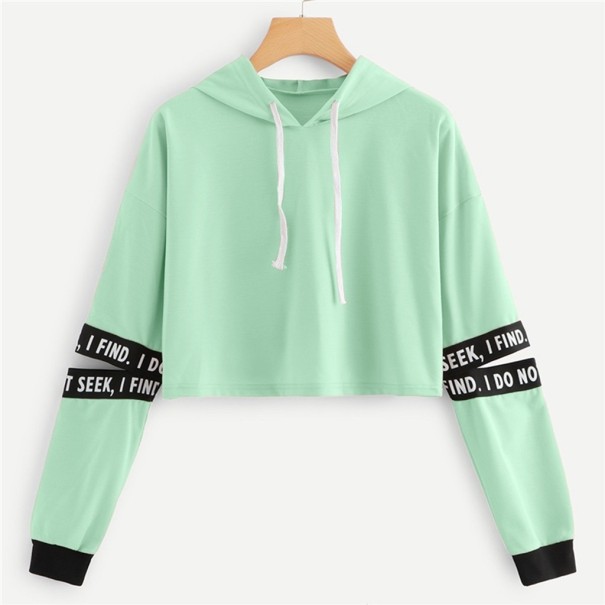 Dame sports-sweatshirt B14 lysegrøn XL