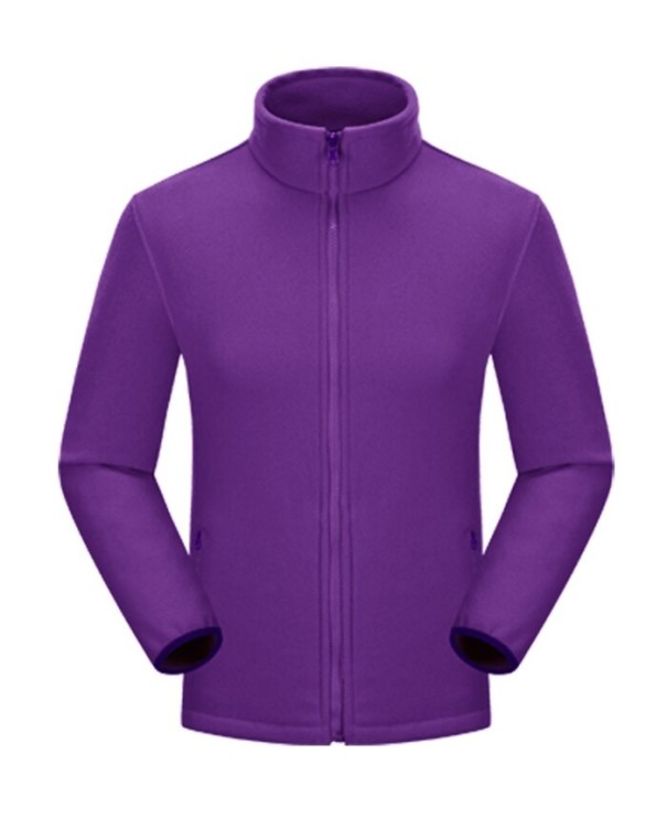 Dame sportsfleece sweatshirt lilla XL