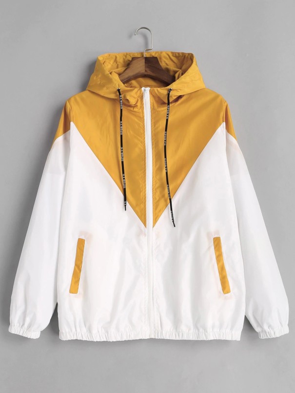 Dame sportsjakke J3103 gul M