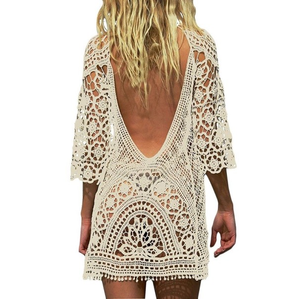 Dame strandkjole P278 beige