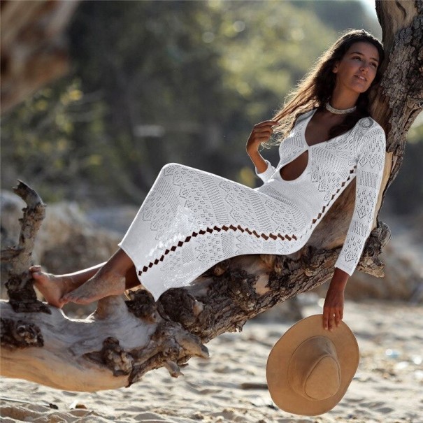 Dame strandkjole P343 hvid XS