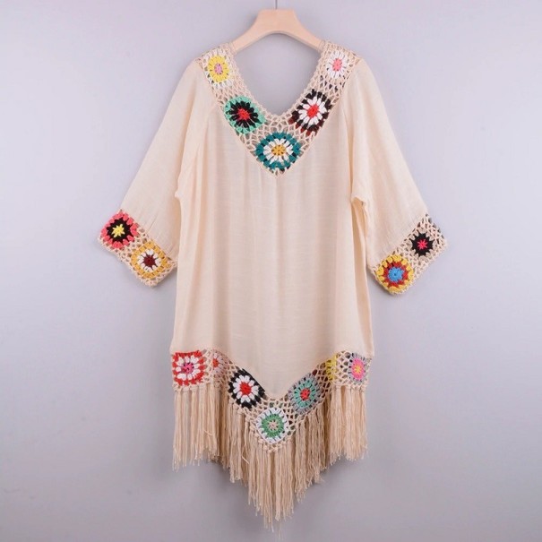 Dame strandkjole P436 beige